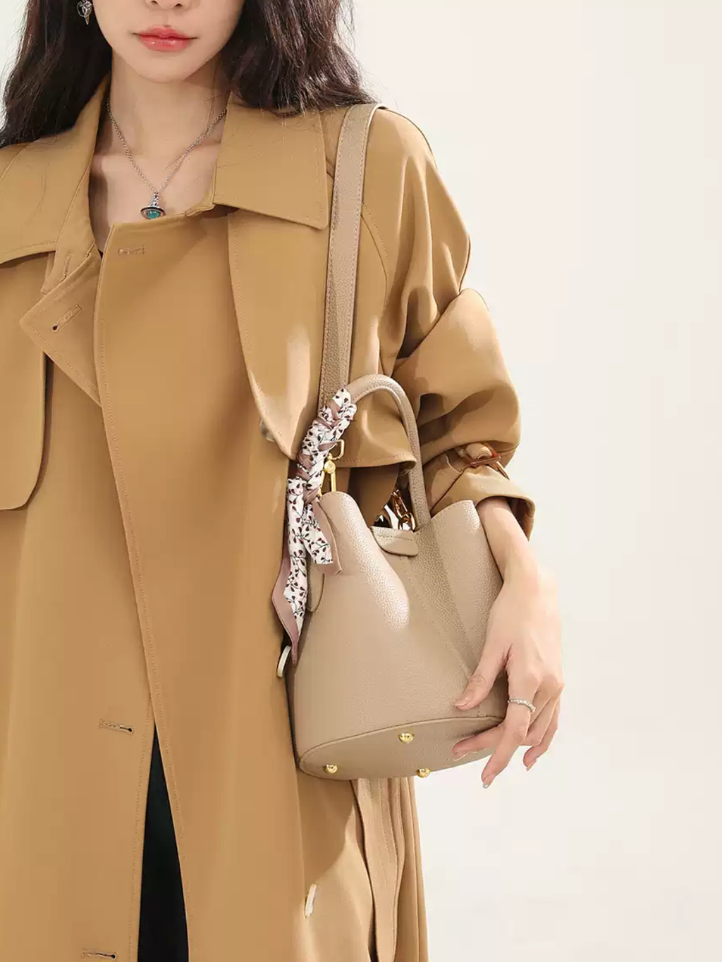 Túi Da Nữ Bucket Mini